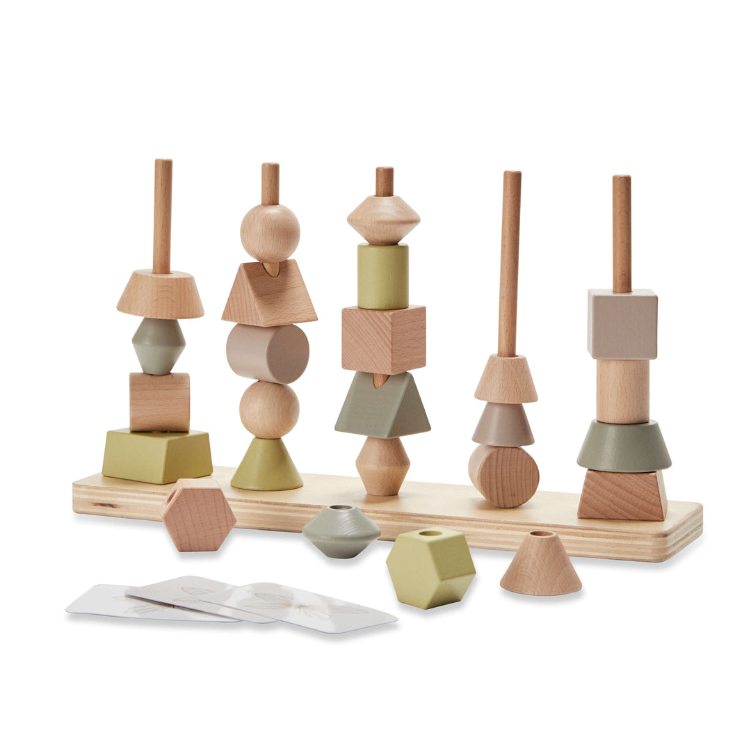 by Astrup Wooden Educational Stacking Tower Set, 26 pcs