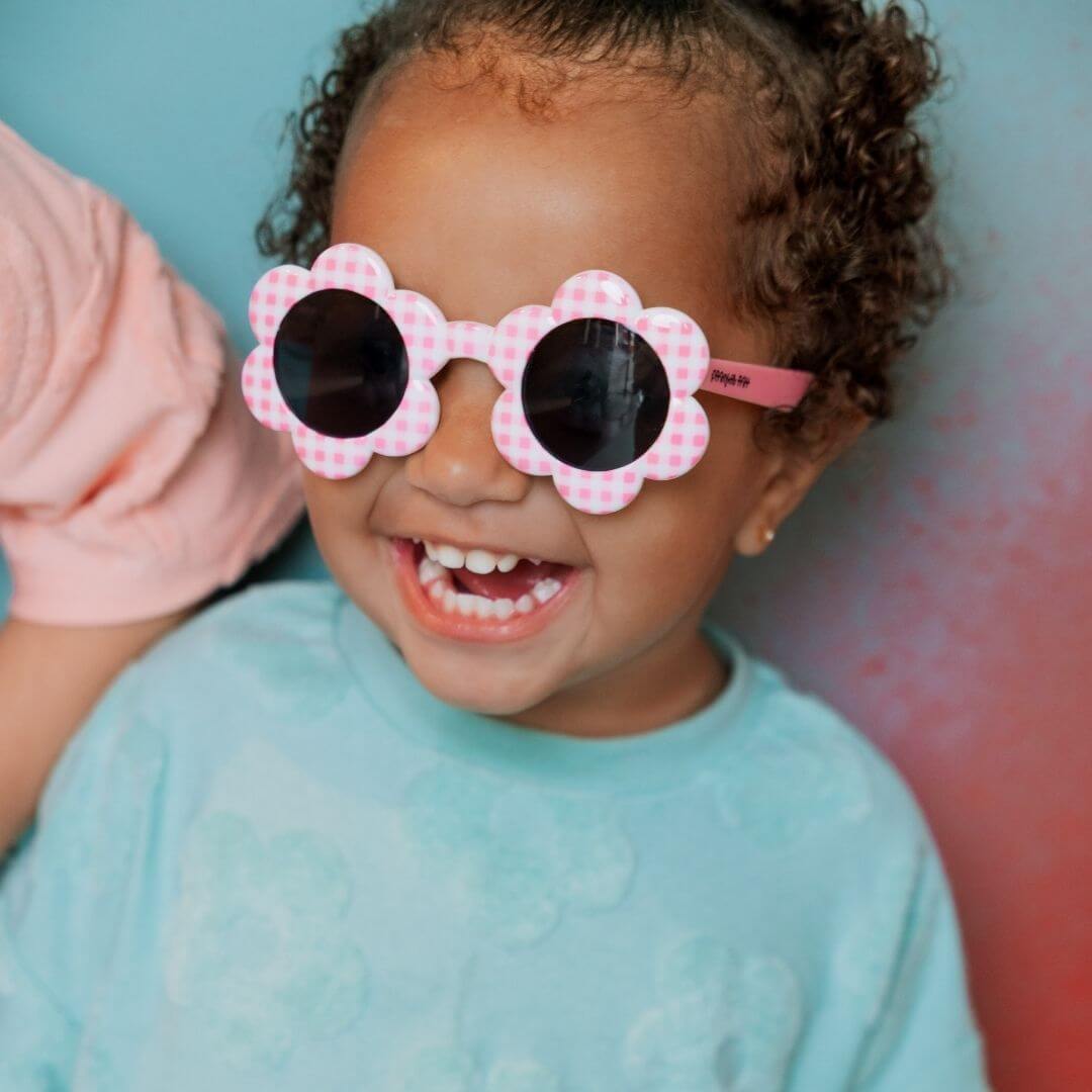 Frankie Ray Baby Sunglasses -  Daisy, Pink Check