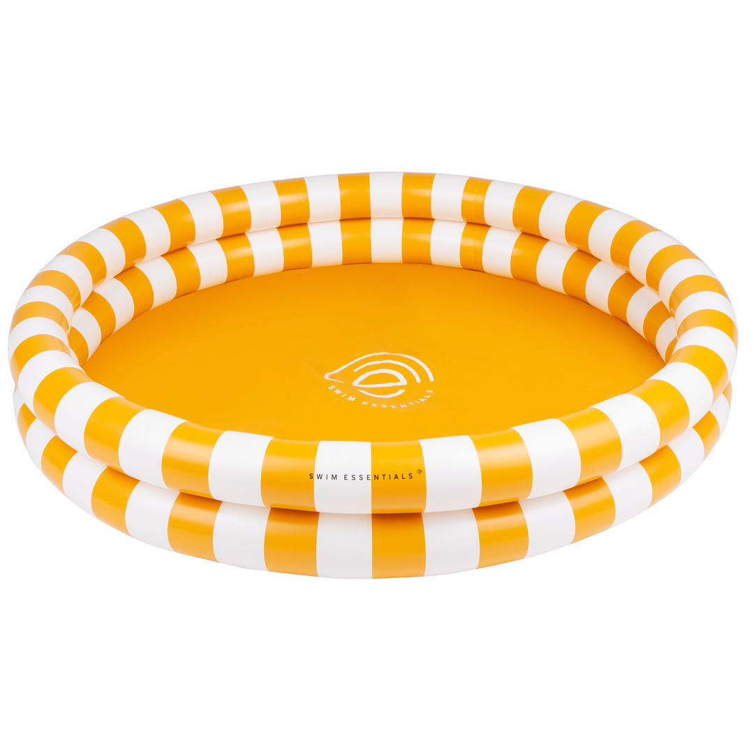 Swim Essentials Inflatable Children's Pool - Flow Yellow/White, 100 cm