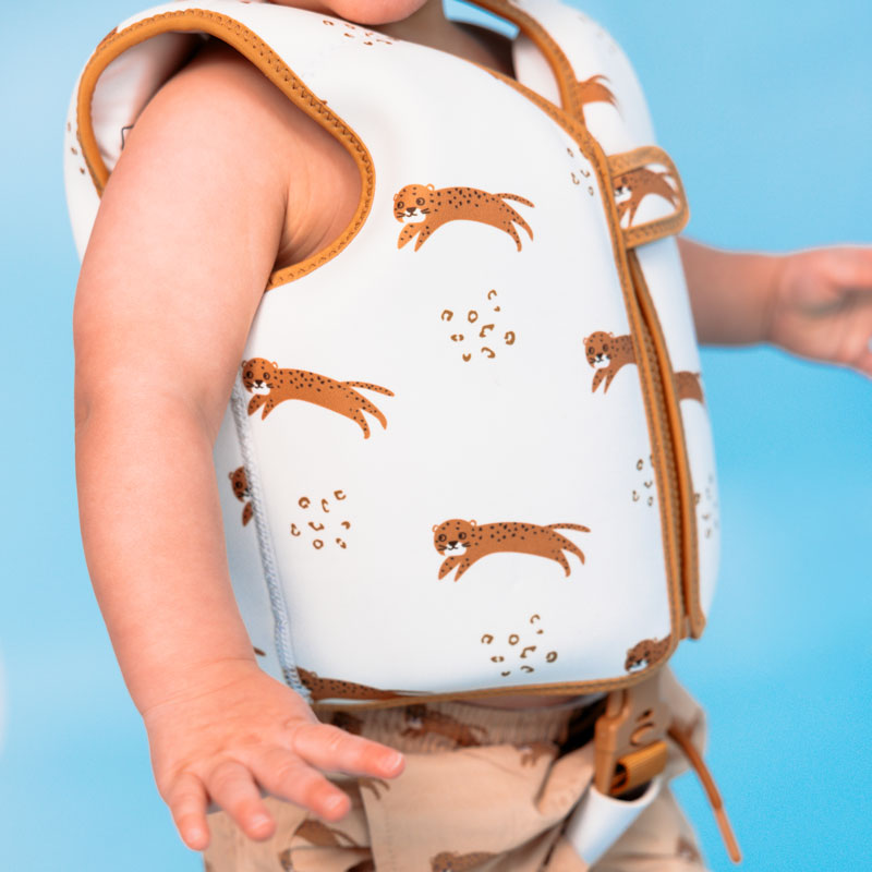 Swim Essentials Kids Swimming Vest - Leopard, 1-2 yrs