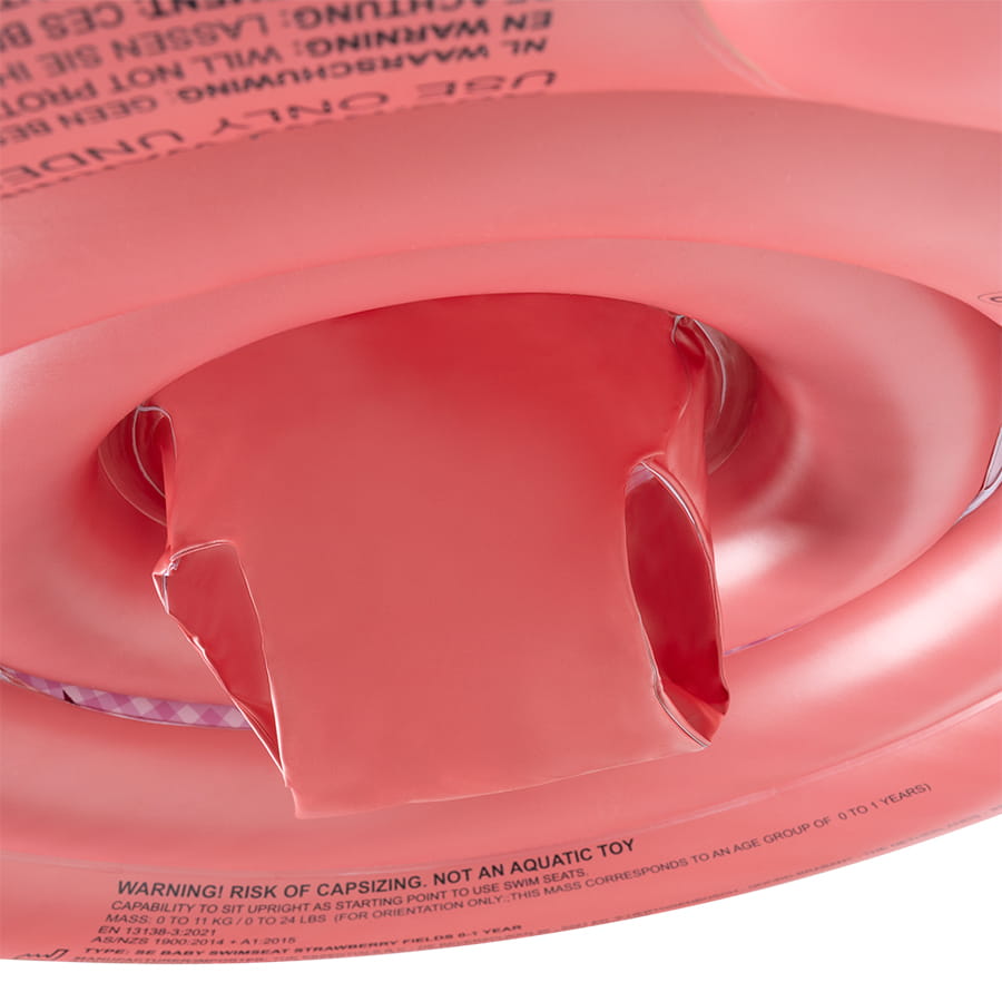 Swim Essentials Inflatable Baby Float - Strawberry Fields, 0-1 yrs