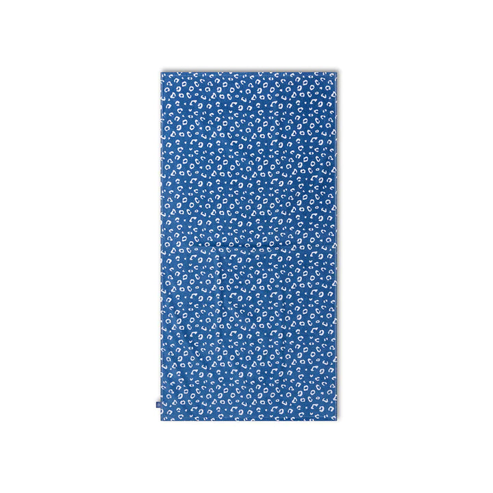 Swim Essentials Luxe Beach Towel, Blue Leopard