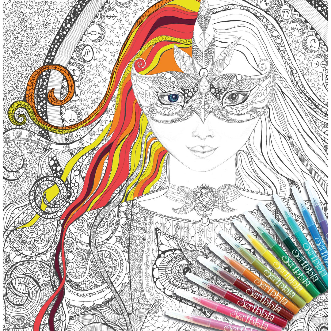ColourAway Colouring In Poster Kit - Magician's Daughter