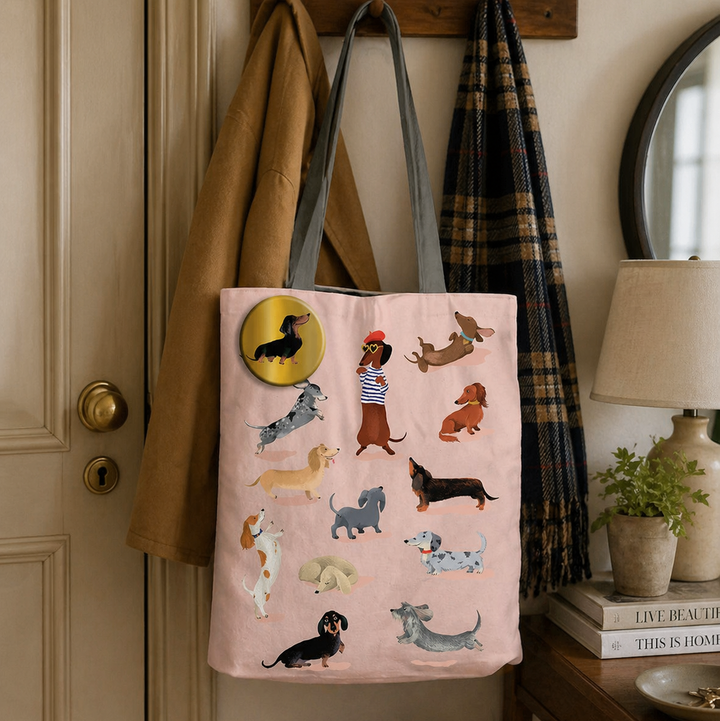 Cartesdart Tote Bag, Dachsunds, 40 cm