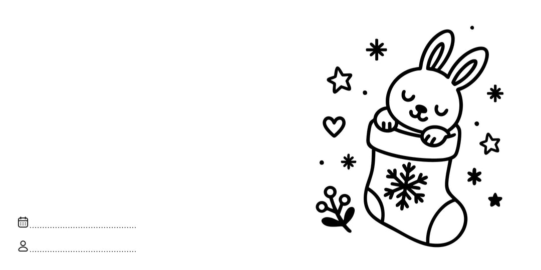 Sassi Colouring Book Square - Christmas