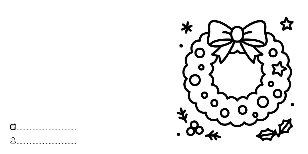 Sassi Colouring Book Square - Christmas
