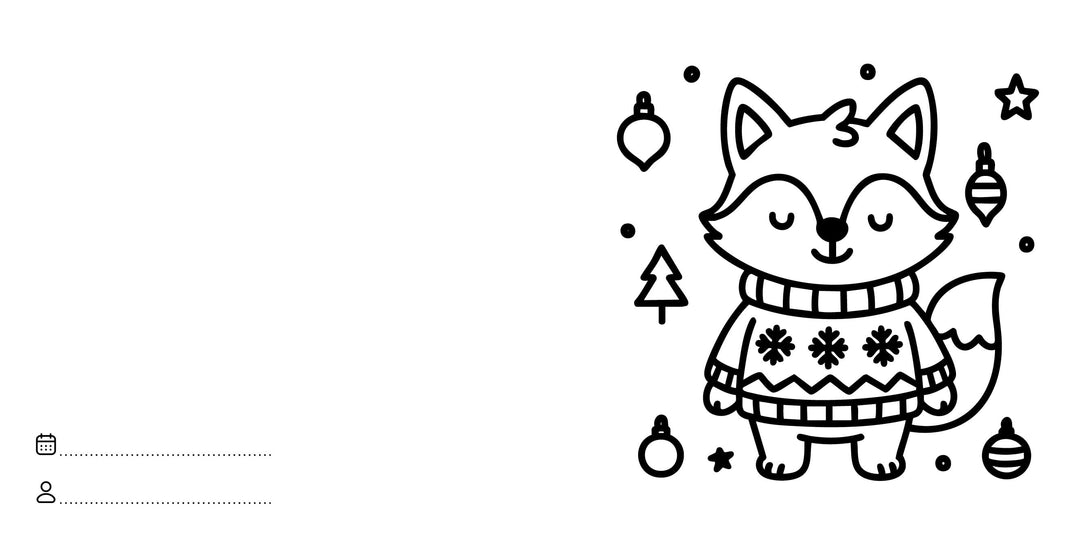 Sassi Colouring Book Square - Christmas