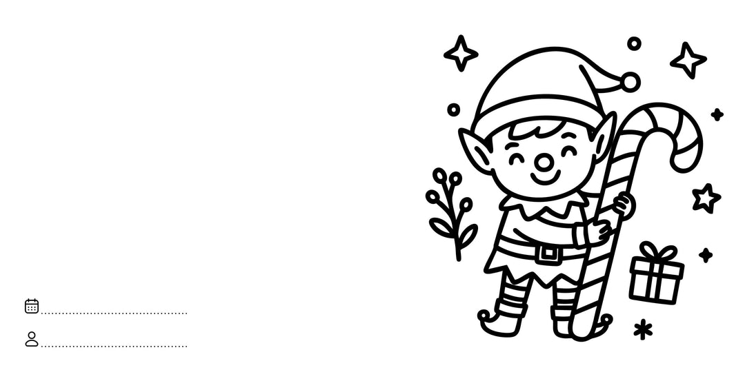 Sassi Colouring Book Square - Christmas