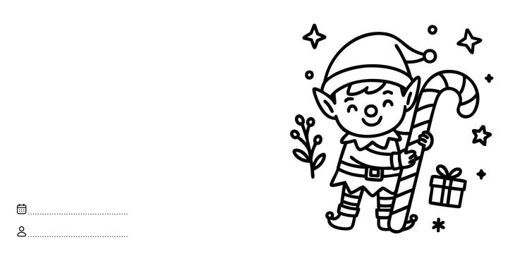 Sassi Colouring Book Square - Christmas