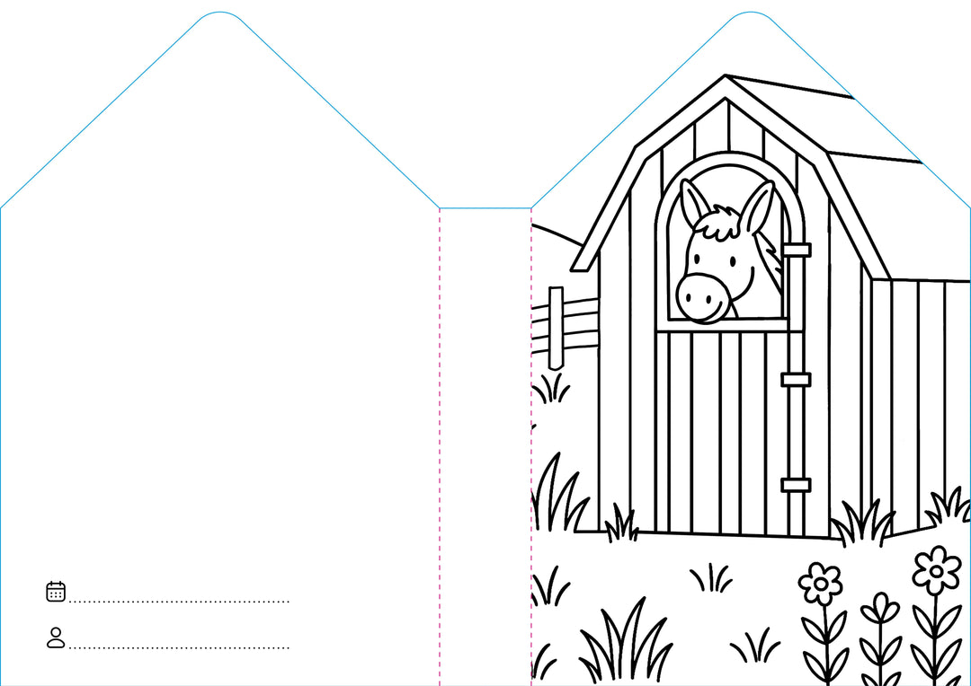 Sassi Colouring Book House - Farm