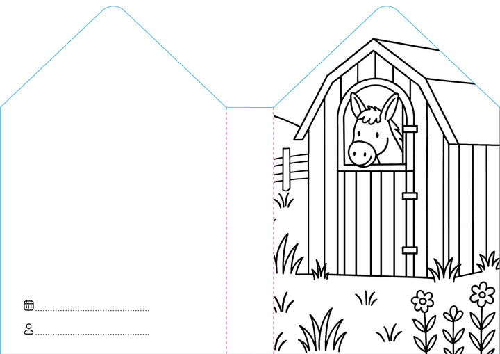 Sassi Colouring Book House - Farm