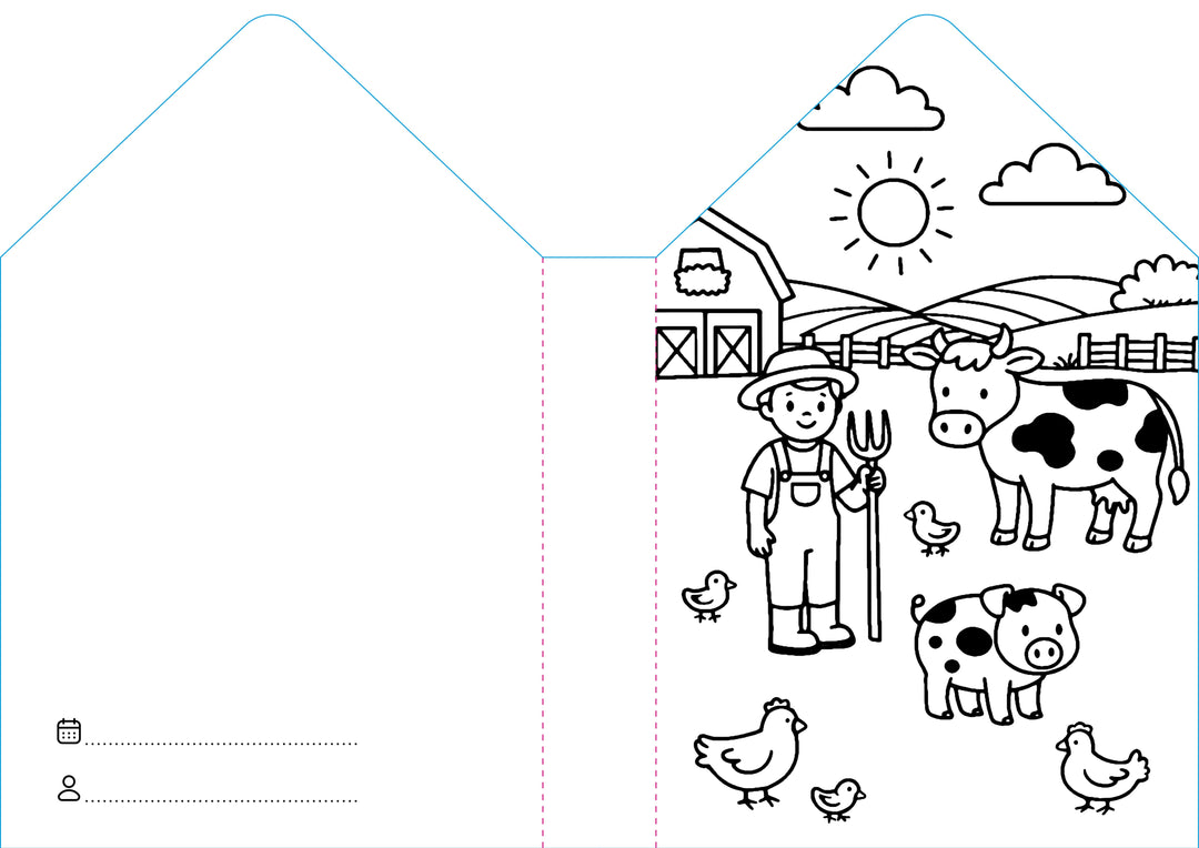 Sassi Colouring Book House - Farm