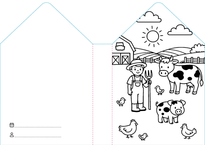 Sassi Colouring Book House - Farm