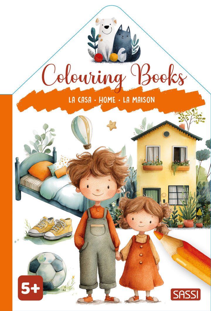 Sassi Colouring Book House - Home