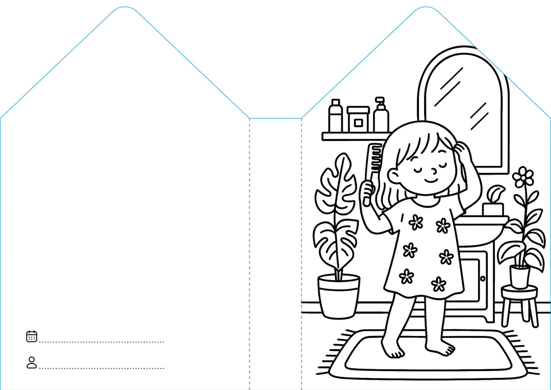 Sassi Colouring Book House - Home