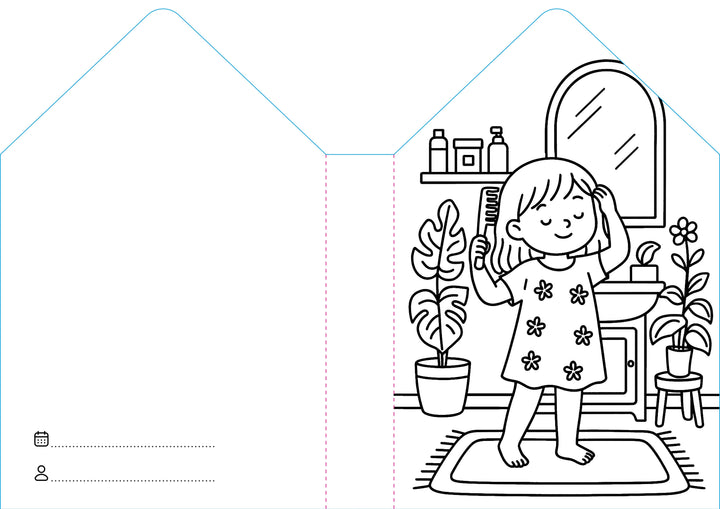 Sassi Colouring Book House - Home