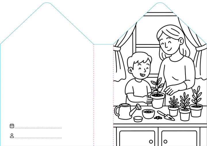 Sassi Colouring Book House - Home