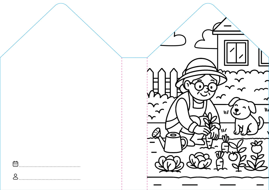Sassi Colouring Book House - Home