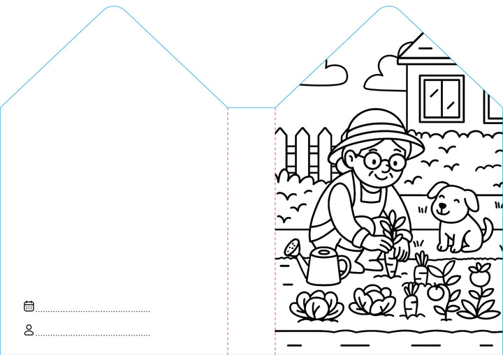 Sassi Colouring Book House - Home