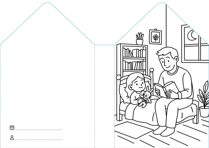 Sassi Colouring Book House - Home