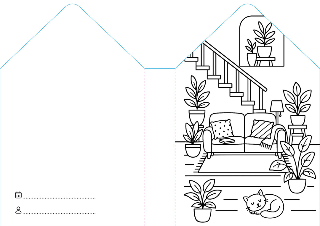 Sassi Colouring Book House - Home