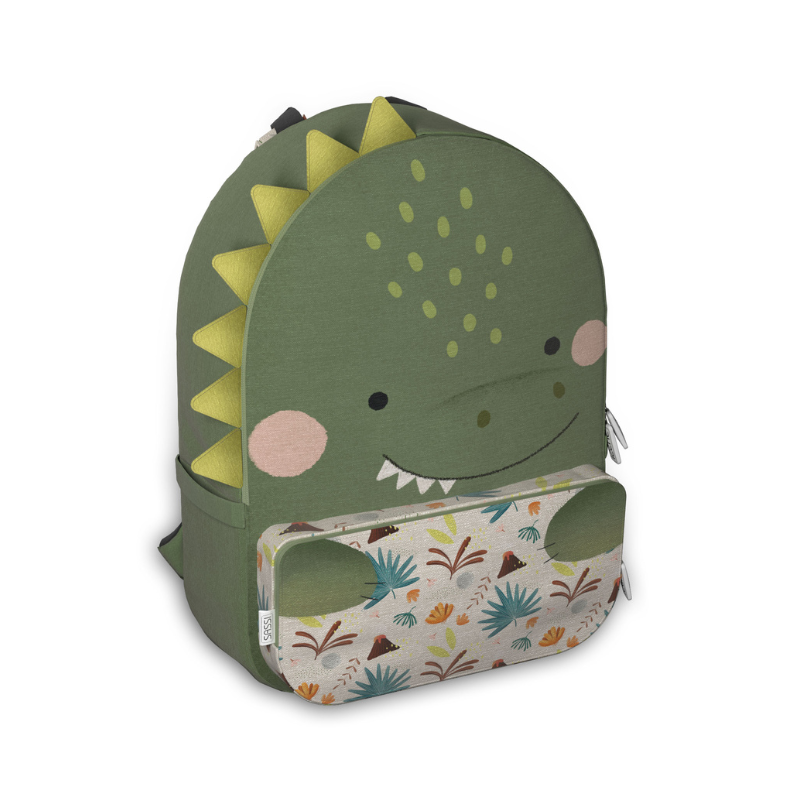 Sassi A4 Junior Eco Backpack - Cracky the Dinosaur