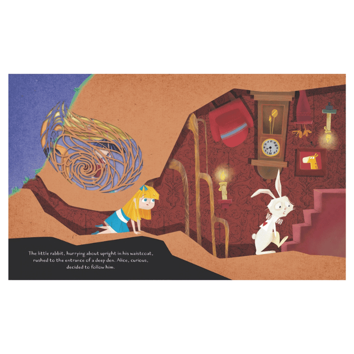 Sassi - Die-Cut, Fairy Tale Book  - Alice in Wonderland