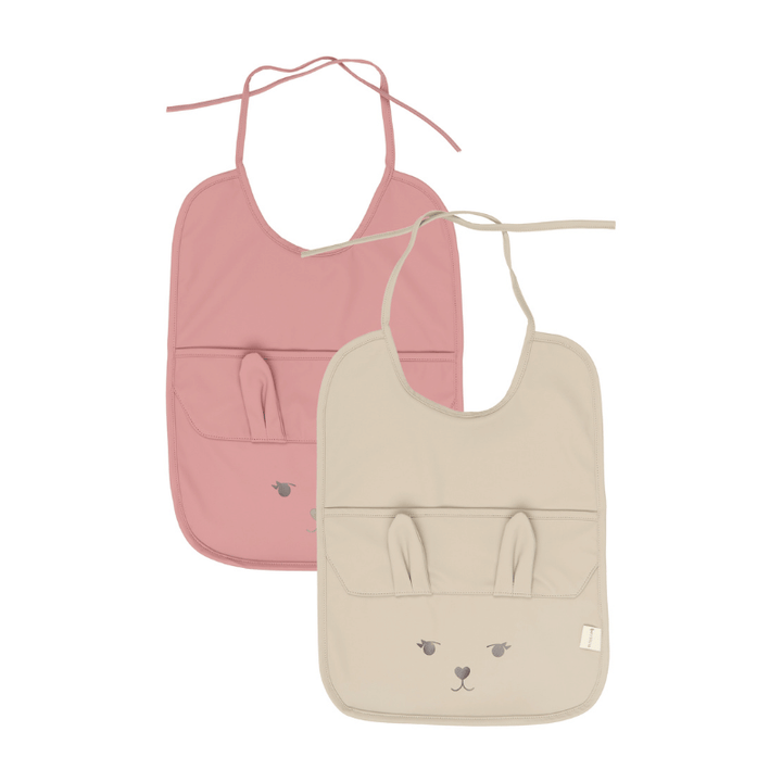 Fabelab - Bibs with Pockets - Bunny, 2 pcs