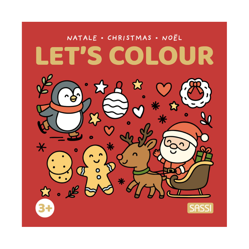 Sassi Colouring Book Square - Christmas