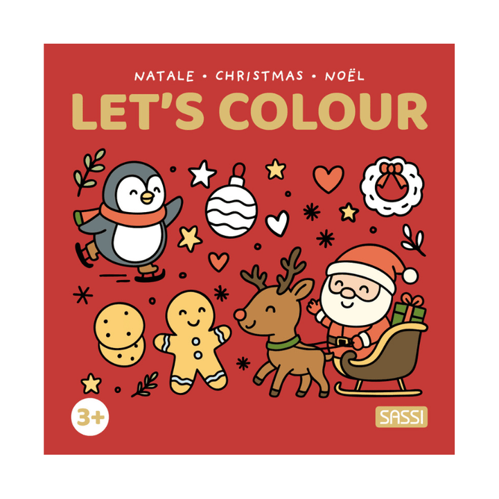 Sassi Colouring Book Square - Christmas