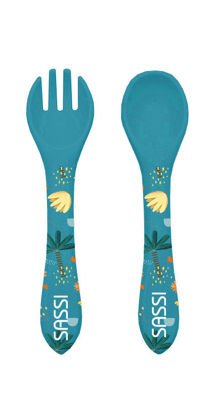 Sassi Silicone Cutlery Set - Chewy The Elephant