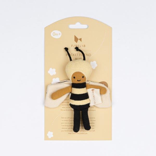 Fabelab - Pocket Friend - Bee, 12 cm