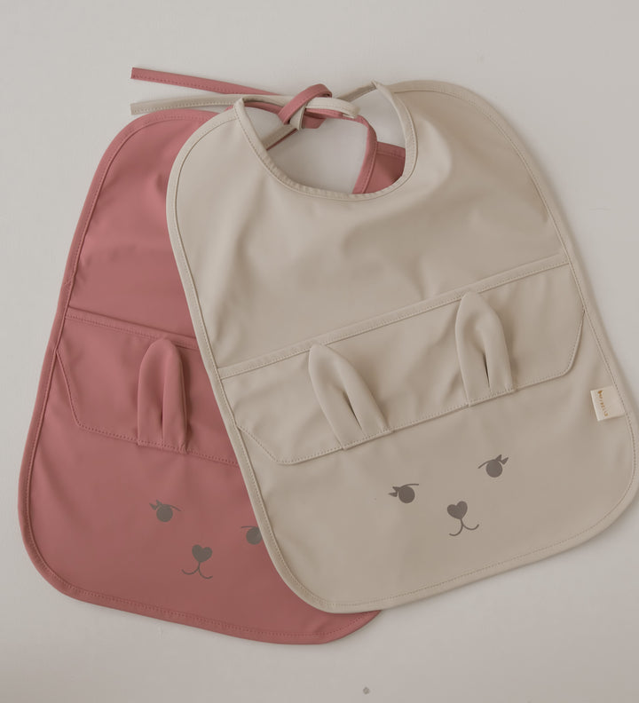 Fabelab - Bibs with Pockets - Bunny, 2 pcs