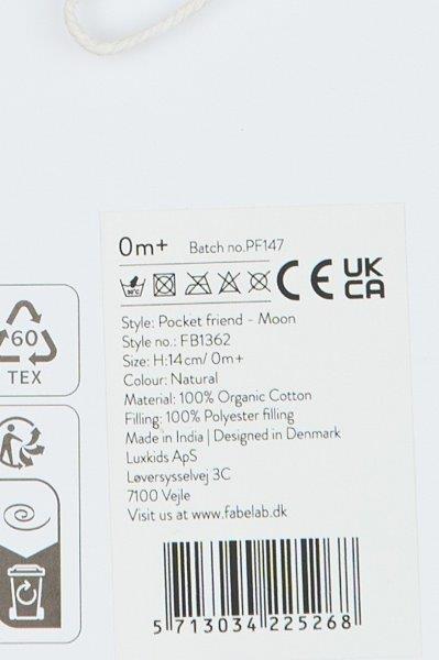 Fabelab - Pocket Friend, Moon, 14 cm