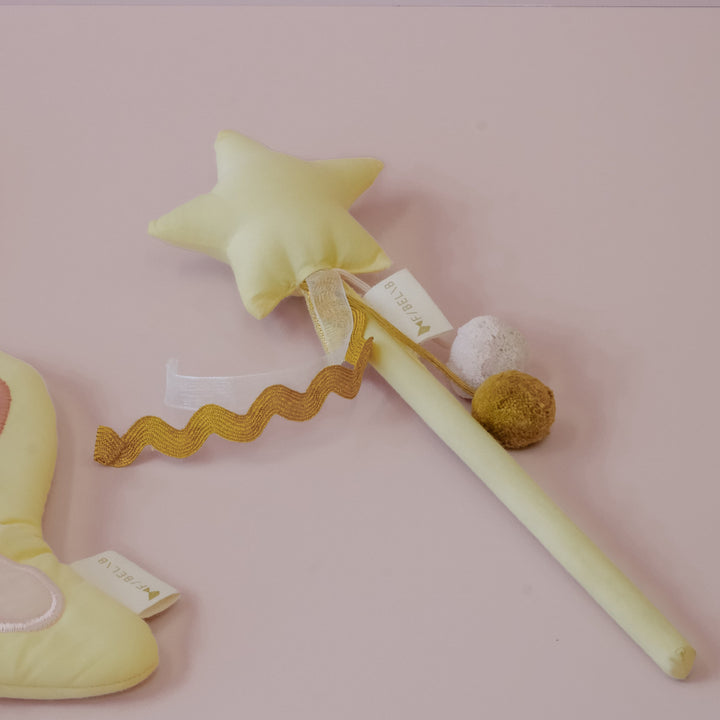 Fabelab Fabric Dress-up - Magic Wand, Yellow &amp; Pink