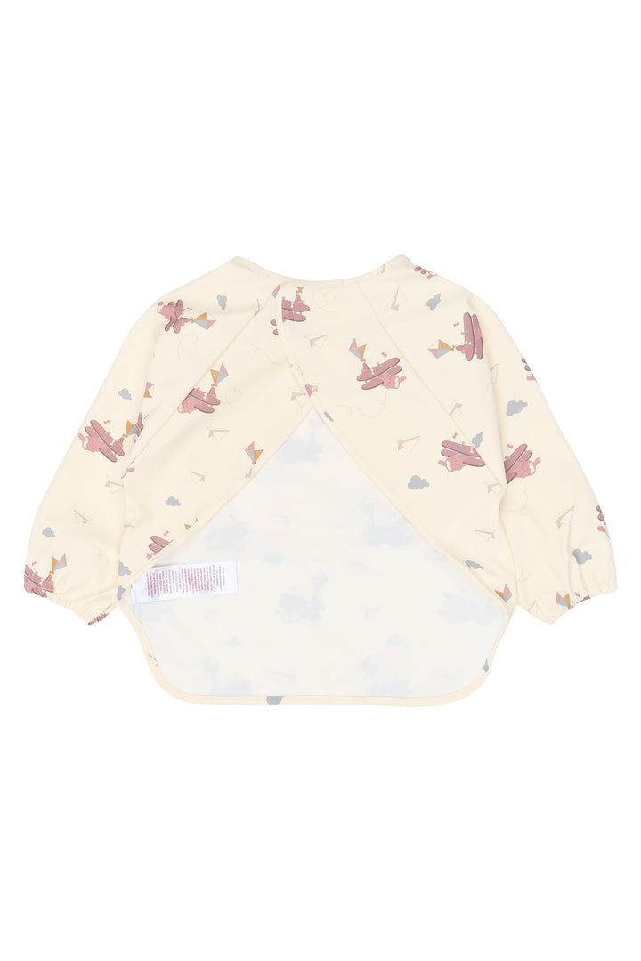 Fabelab - Smocks with Sleeves and Pockets - Little Flyers Airplane Rose, 2 pcs