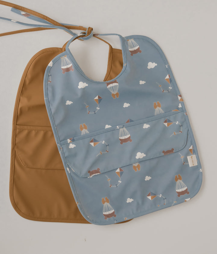 Fabelab - Bibs with Pocket - Little Flyers Wood Thrush, 2 pcs