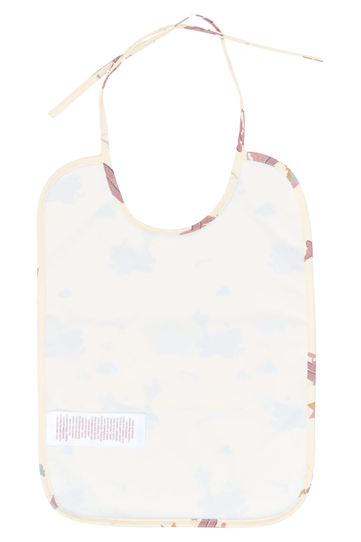 Fabelab - Bibs with Pocket - Little Flyers Airplane Ash Rose, 2 pcs