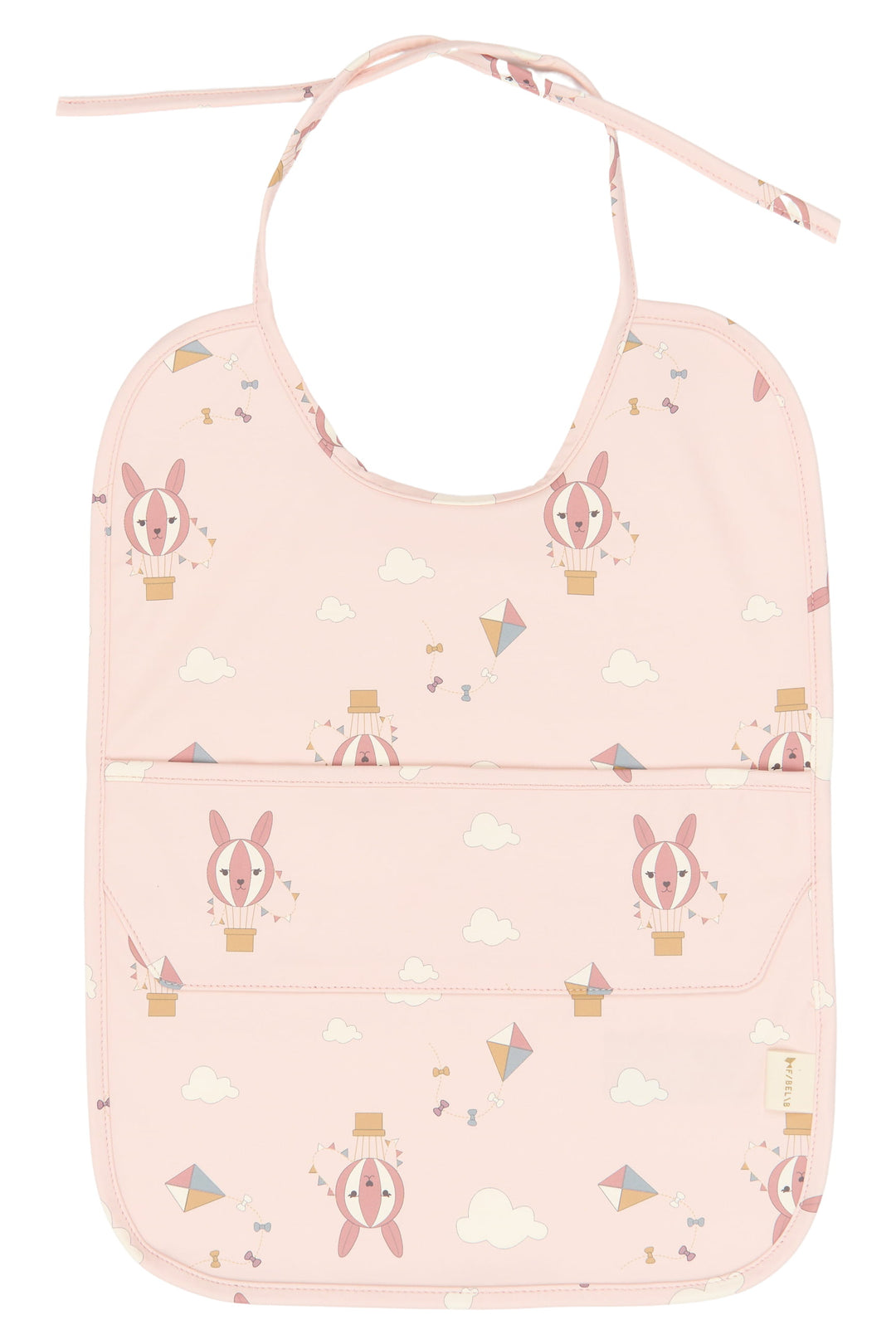 Fabelab - Bibs with Pocket - Little Flyers Bunny on the Air, 2 pcs