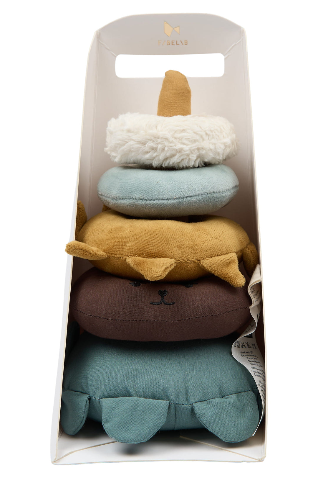 Fabelab Cotton Fabric Stack Tower, Bear