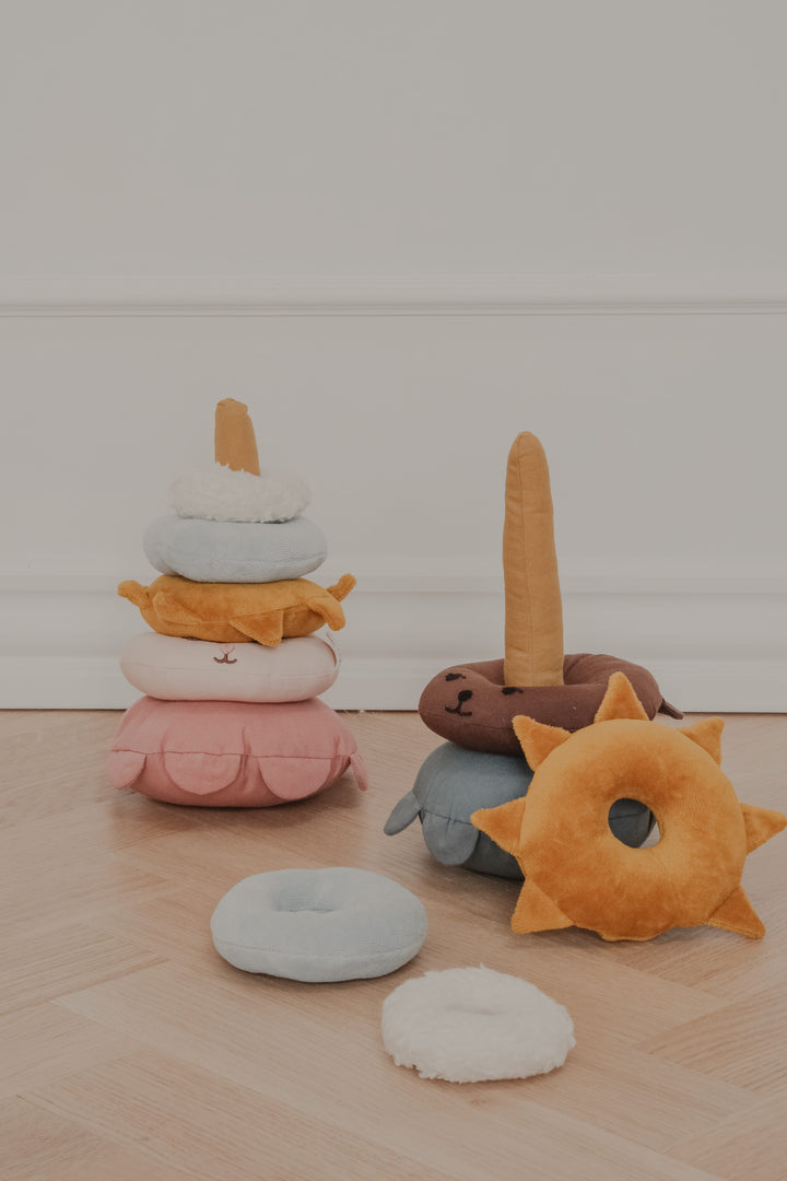 Fabelab Cotton Fabric Stack Tower, Bunny
