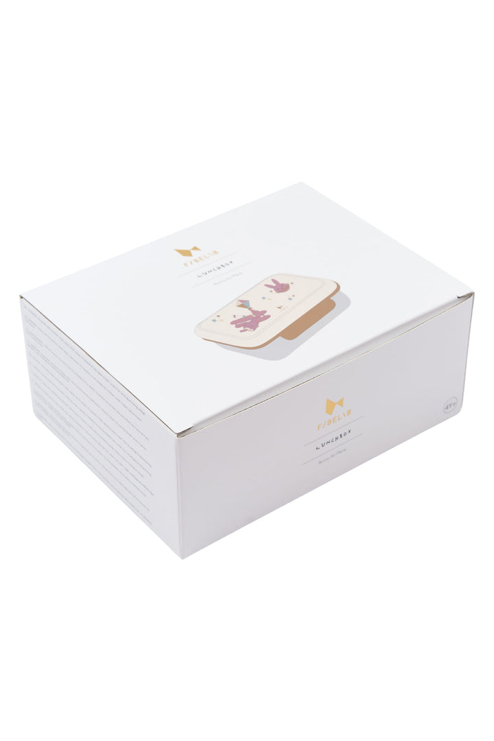 Fabelab Stainless Steel and PP Plastic Lunch Box - Bunny Airplane