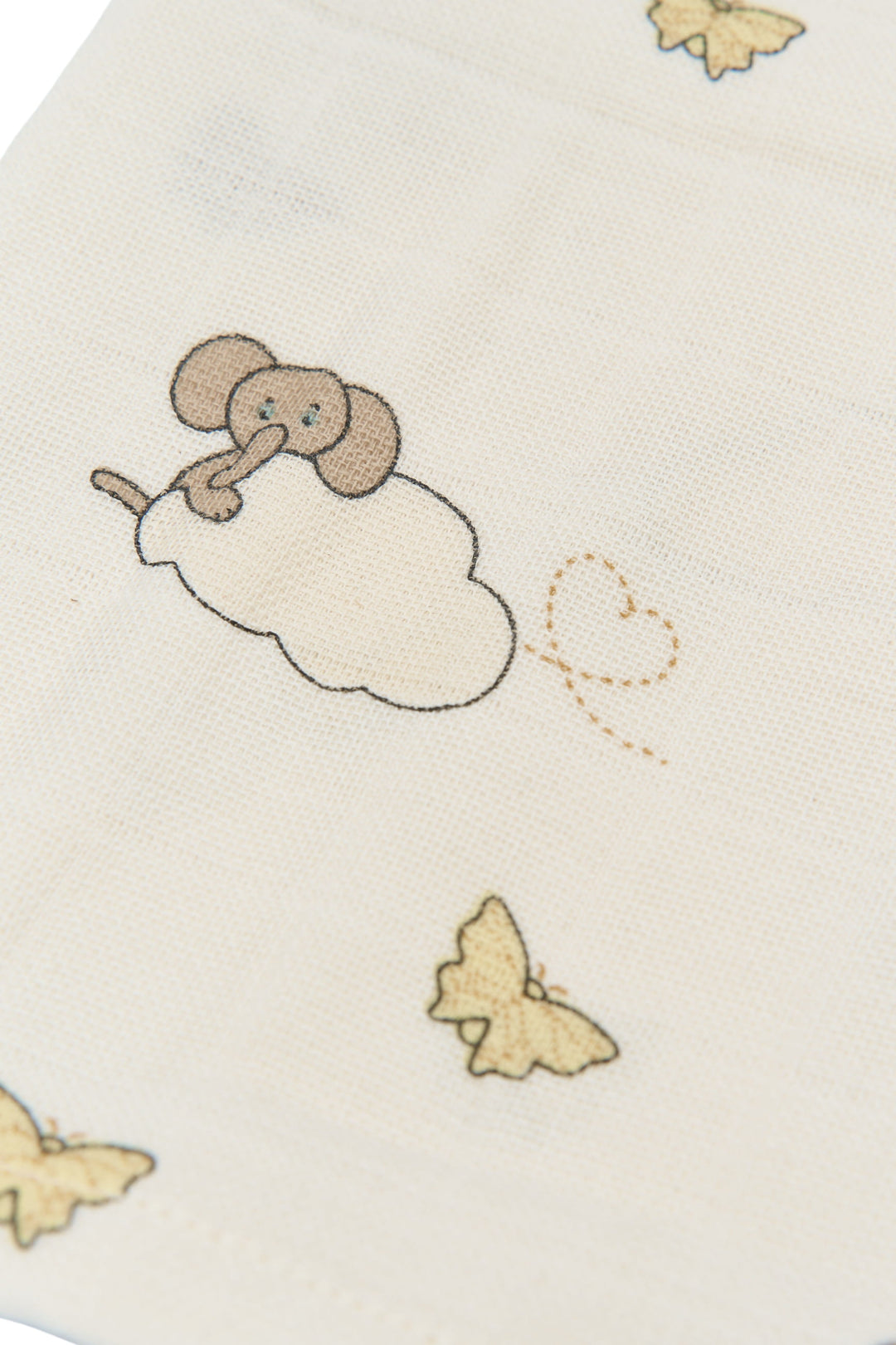 Fabelab - Organic Cotton Muslin Wraps, Elephant on the Air, 4pcs - SAMPLE