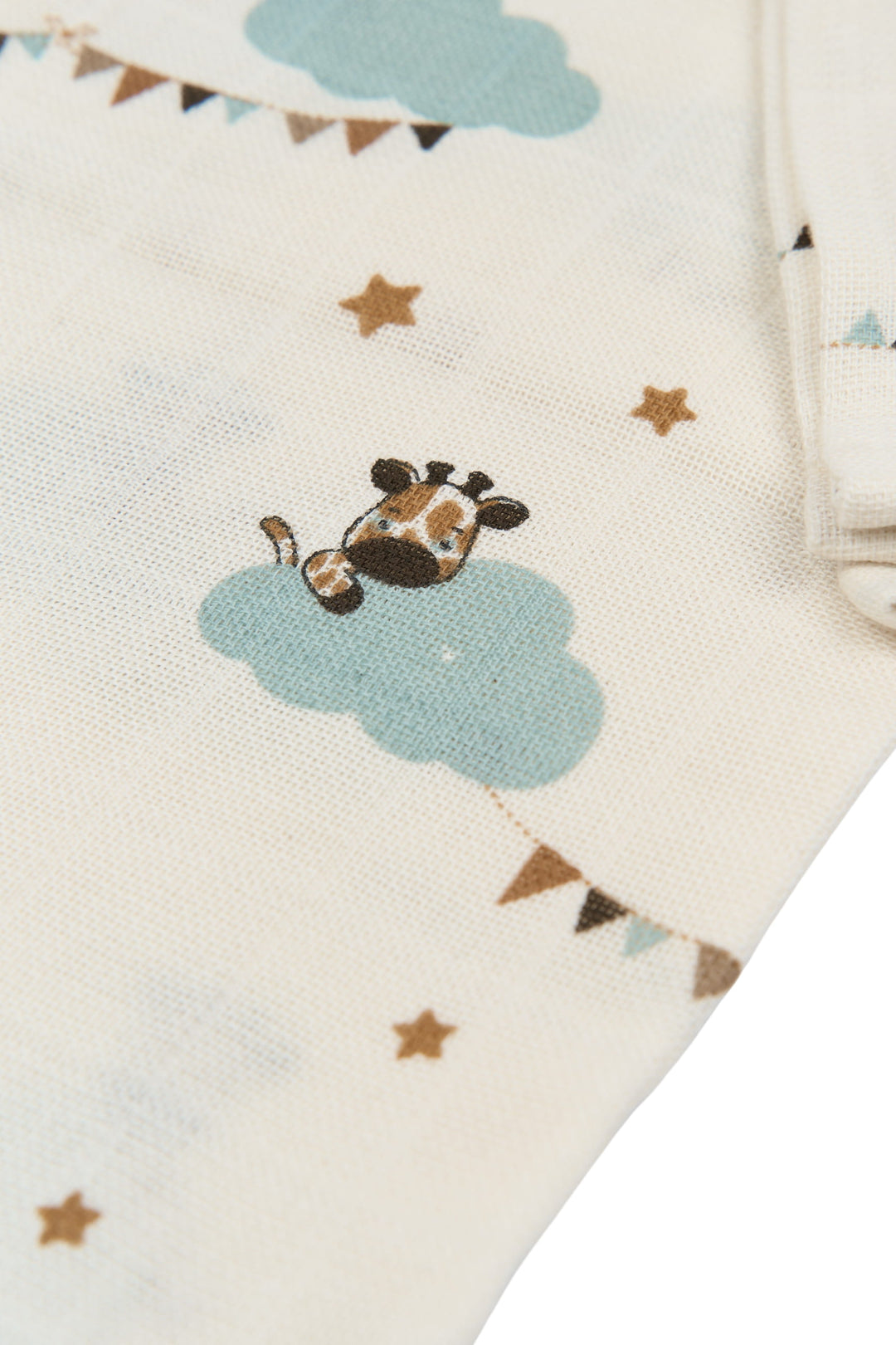 Fabelab - Organic Cotton Muslin Wraps, Giraffe on the Air, 4pcs - SAMPLE