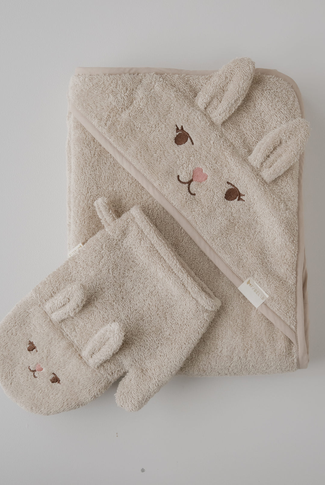 Fabelab Bath Mitts - Bear and Bunny, 2 pcs
