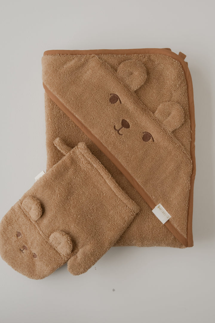 Fabelab Bath Mitts - Bear and Bunny, 2 pcs