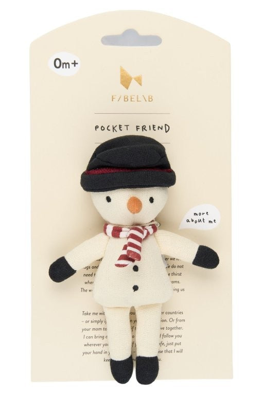 Fabelab - Pocket Friend - Snowman, 14 cm