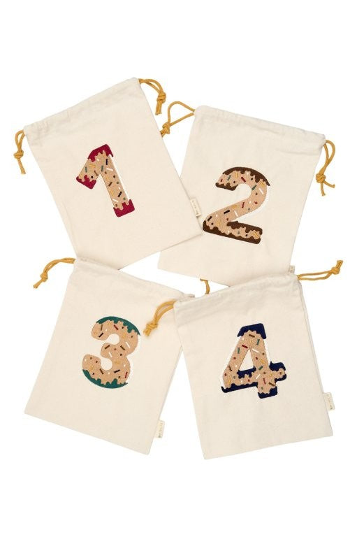 Fabelab Christmas - Gift Bags, Advent Countdown, 4 pcs