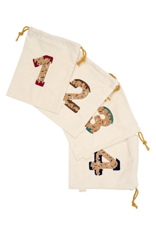 Fabelab Christmas - Gift Bags, Advent Countdown, 4 pcs
