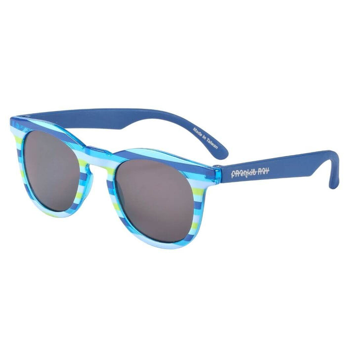 Frankie Ray Toddler Sunglasses -  Tyler, Crystal Blue Stripe